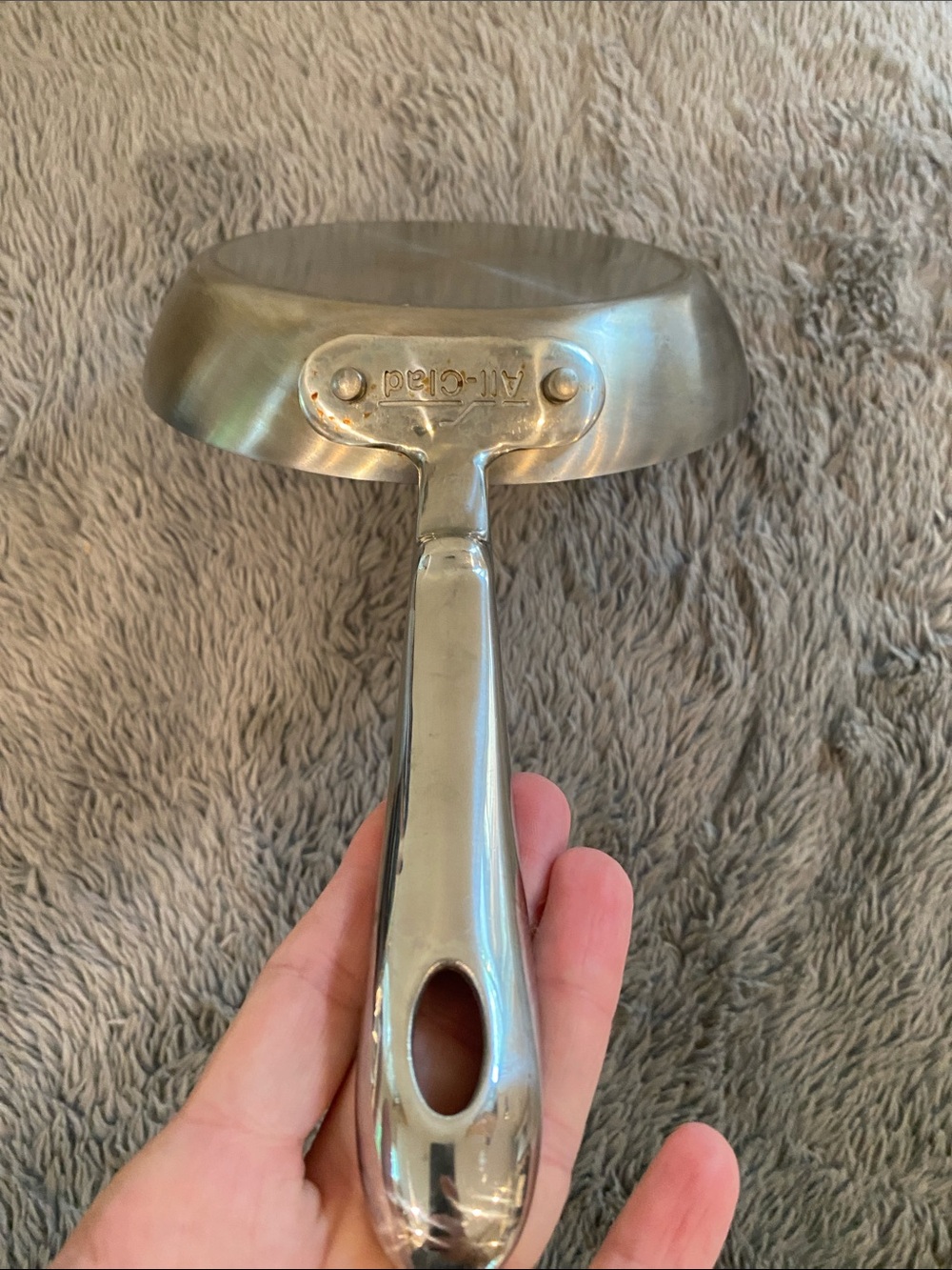 All -Clad Stainless steel 7.5 inch skillet pan used - Picture 8 of 11